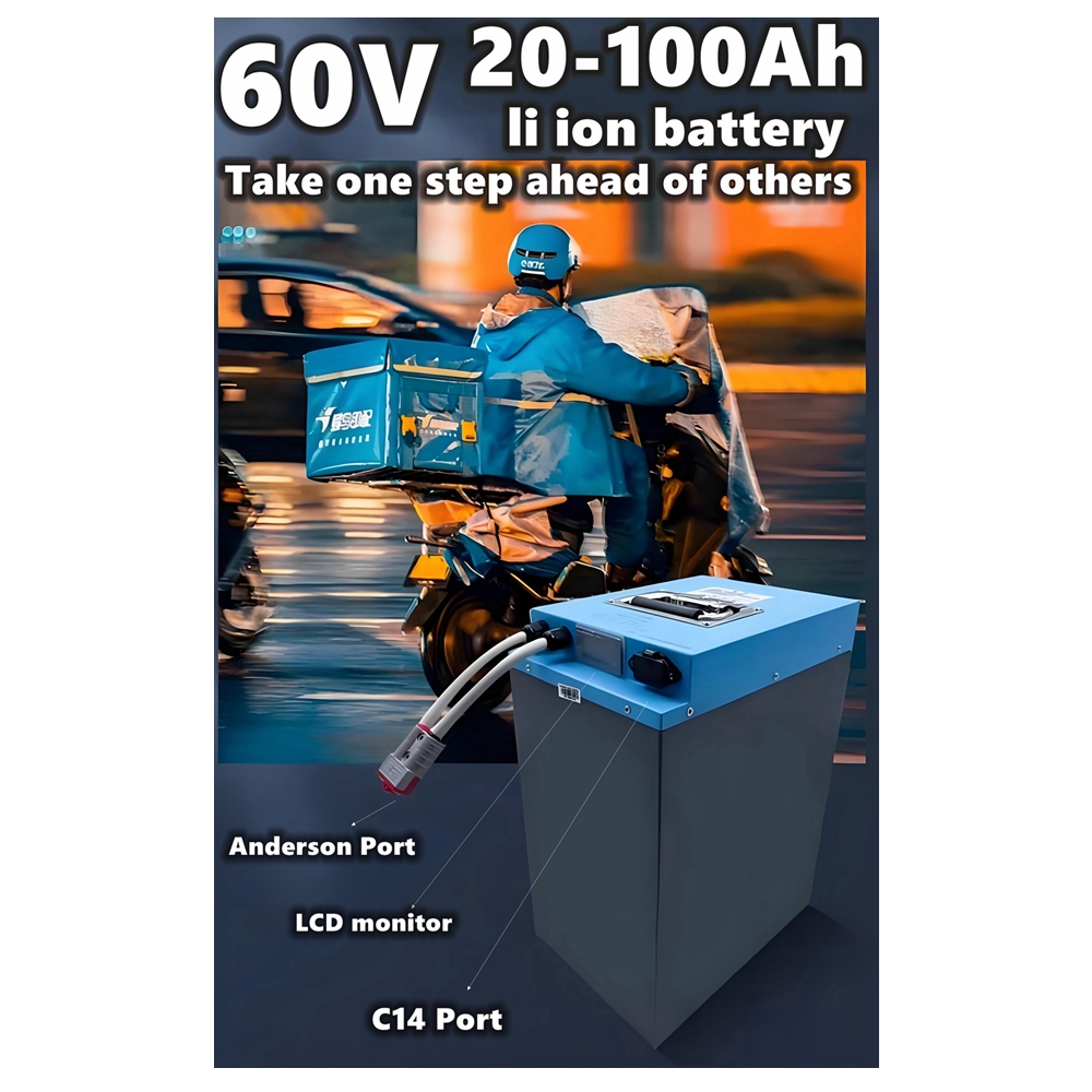 60V 50Ah Electric Scooter Battery - HS 60V Scooter Li-Ionen-Akku 30Ah 40Ah