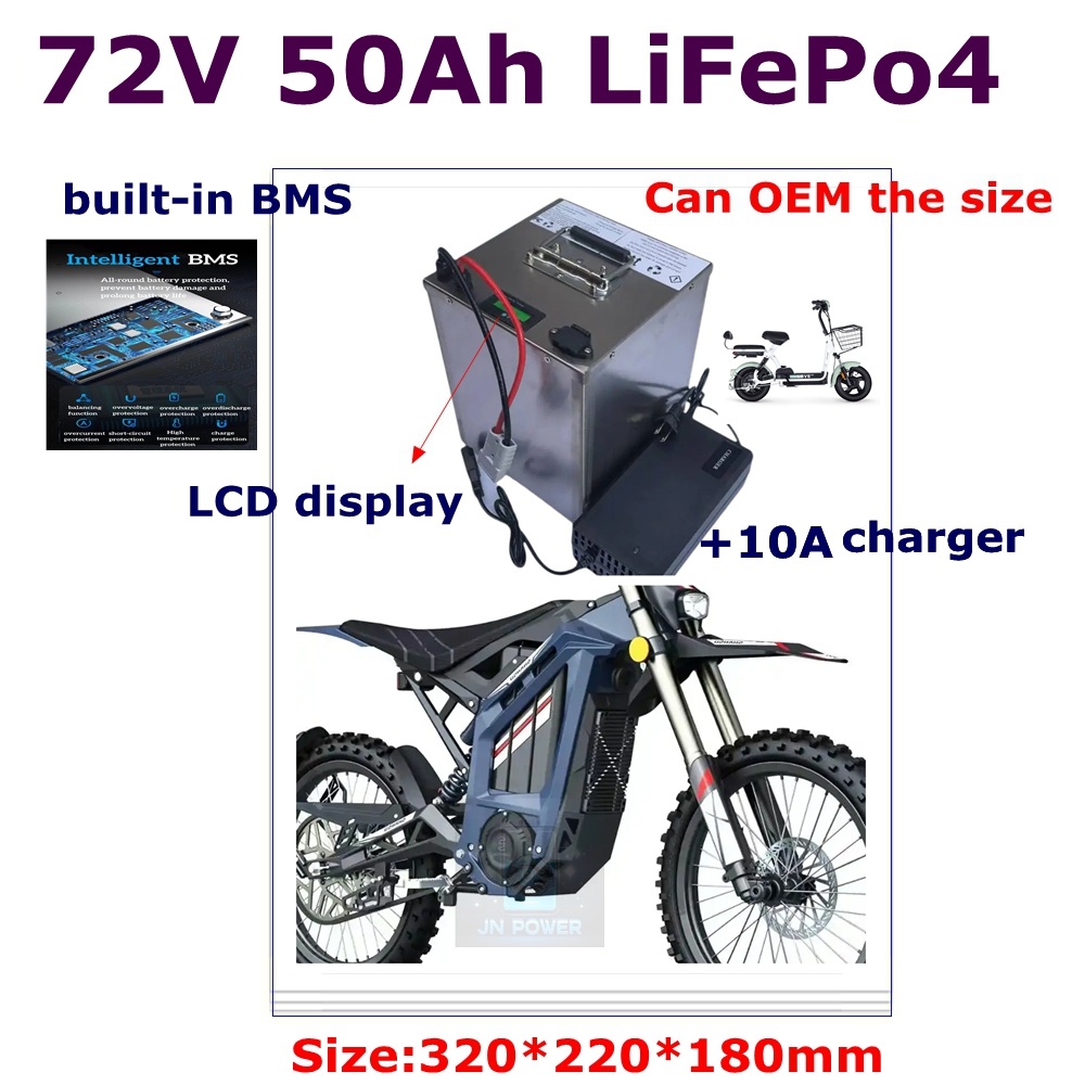 72V 40Ah Lifepo4 Battery Pack - JN-24S 72V 50Ah Lifepo4 Lithium-Akku BMS