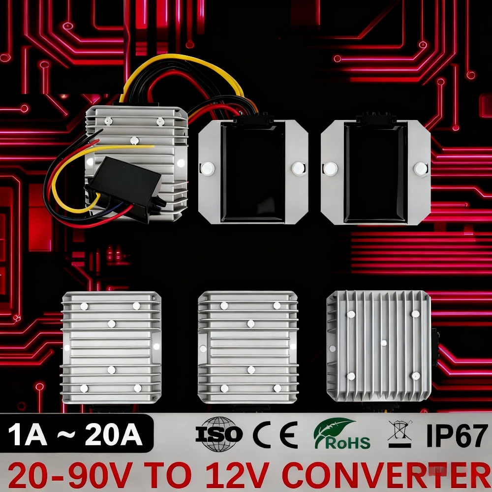 72V 15A Fast Charger - 20-90V bis 12V 5A 10A 15A