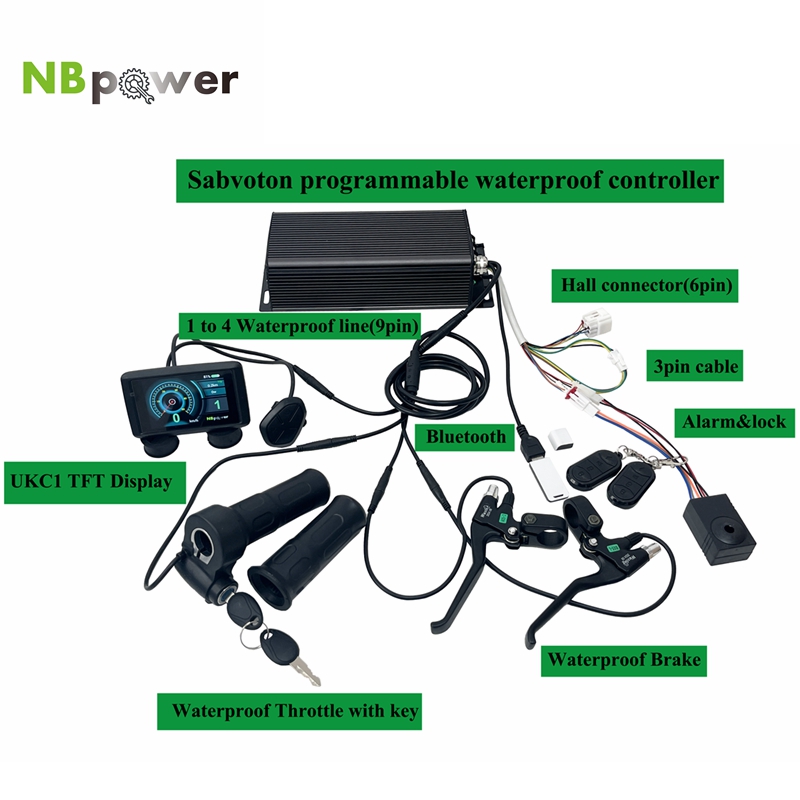 72V 100A Sabvoton Controller - Programmierbarer Sabvoton SVMC 72V 80A 100A