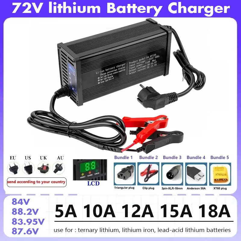84V 20A Smart Charger - 72V 20S 84V Smart Lifepo4 Batterie