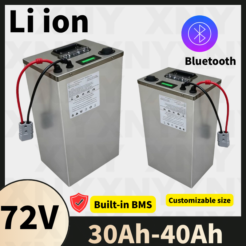 72V 40Ah Lifepo4 Battery Pack - 72V Lithium-Ionen-Akkupack 30Ah/40Ah mit 200A/100A BMS