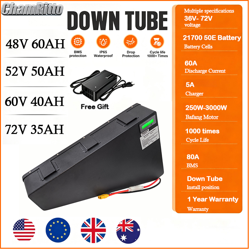 Elektrofahrrad 60V 72V 3000W D – 72V 50Ah 21700 Lithium Battery Bewertung und Preis