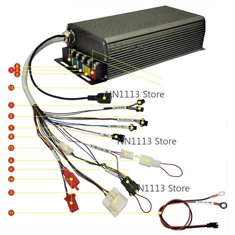 72V 100A 5000W Hall-Sensor Sin – 72V 100A Sabvoton Controller Bewertung und Preis