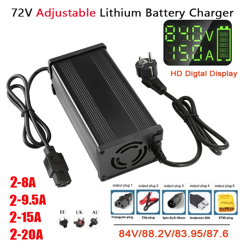 72V 2-8A 2-9,5A 2-15A 2-20A Ei – 72V 15A Fast Charger Bewertung und Preis