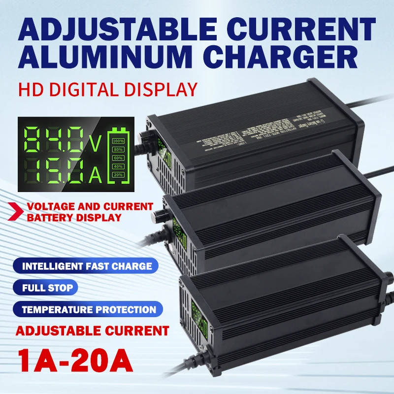 72V einstellbares Lithium-Batt – 72V 15A Fast Charger Bewertung und Preis