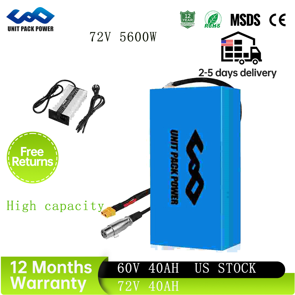 48V 40Ah 60V 72V E-Bike Akku-P – 72V 40Ah Lifepo4 Battery Pack Bewertung und Preis